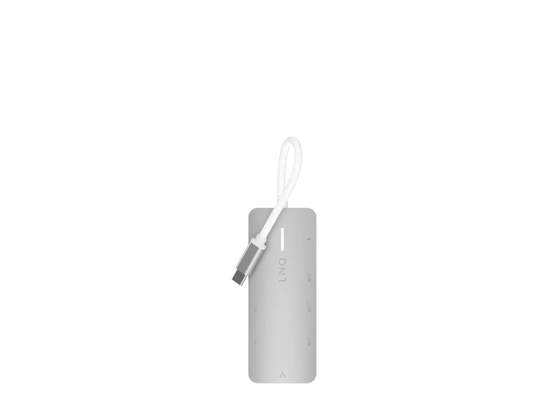 Linq 8in1 8K PRO 140W USB-C Multiport Hub Aluminiumgrå - 7462273