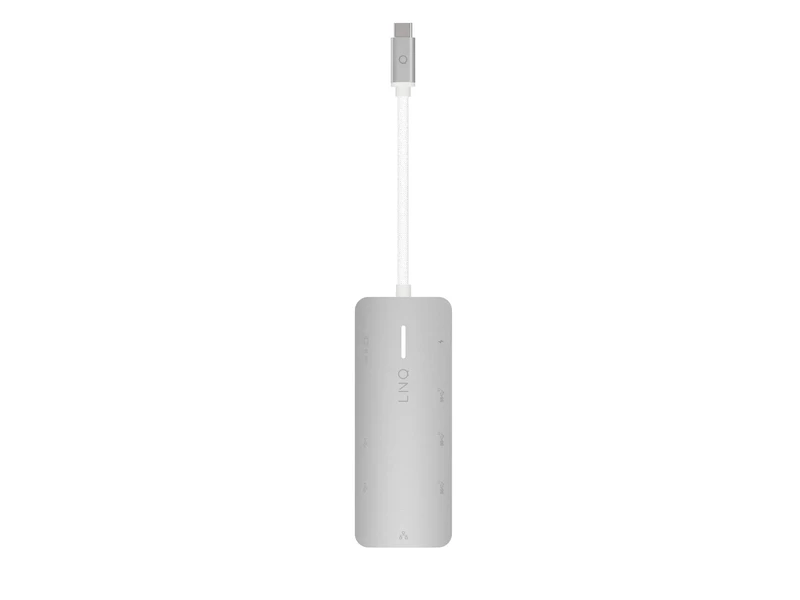 Linq 8in1 8K PRO 140W USB-C Multiport Hub Aluminiumgrå - 7462273