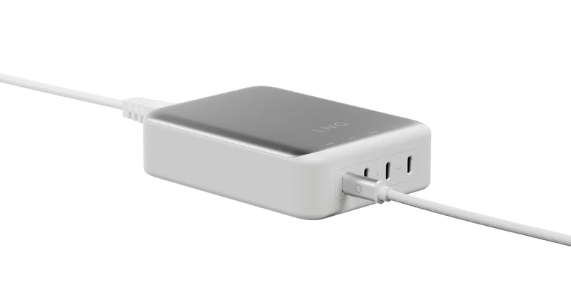Linq 240W GaN2 Ultra Bordsladdare 4x140W USB-C Vit/Silver - 7462275