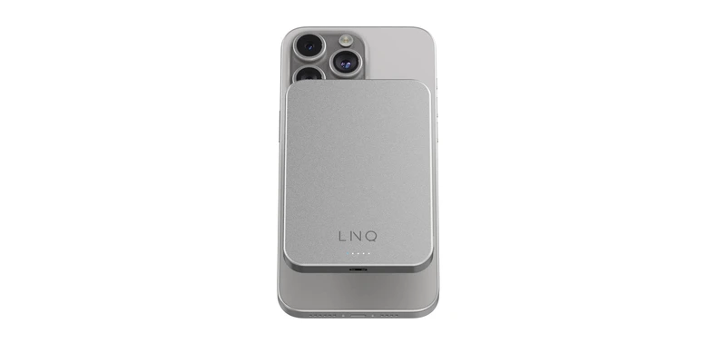 Linq Magnetisk Trådlös Power Bank 15W/5.000mAh Silver - 7462276