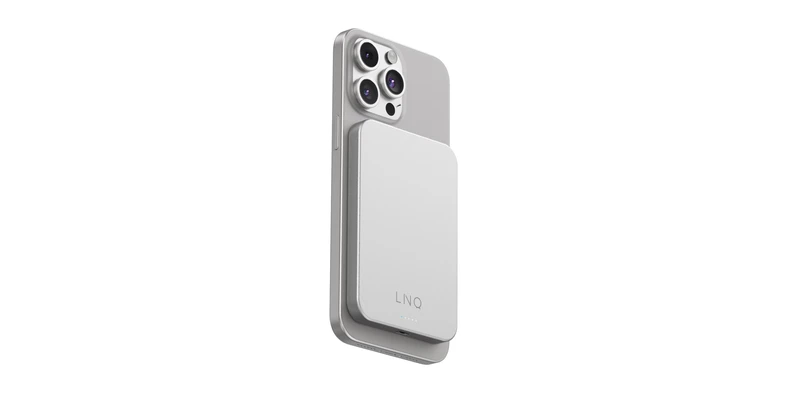 Linq Magnetisk Trådlös Power Bank 15W/5.000mAh Silver - 7462276
