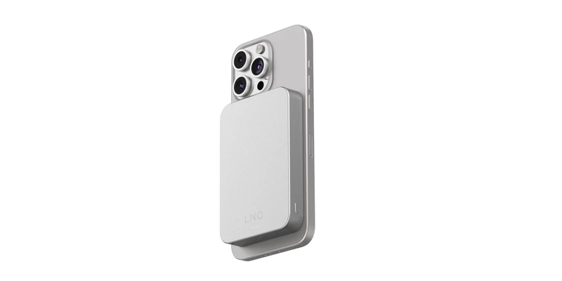 Linq Magnetisk Trådlös Power Bank 15W/10.000mAh Silver - 7462277