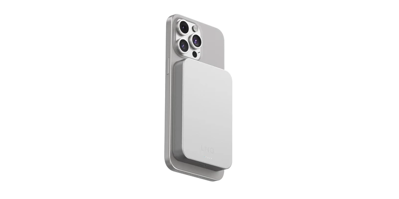 Linq Magnetisk Trådlös Power Bank 15W/10.000mAh Silver - 7462277