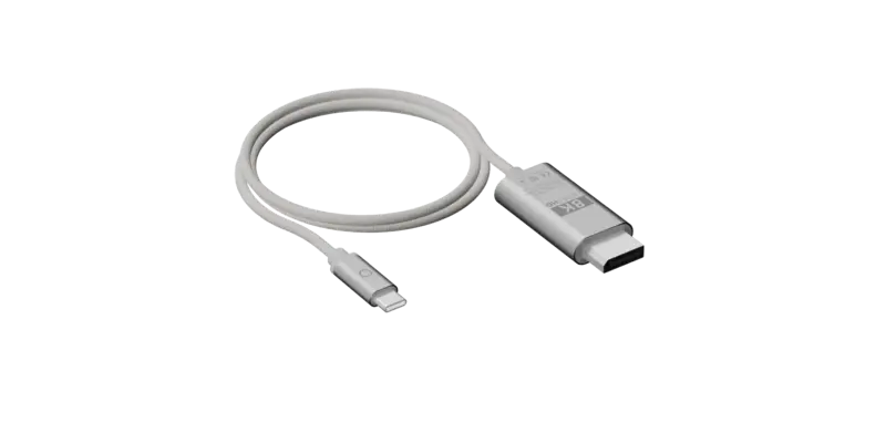 Linq USB-C/Displayport 8K/60Hz kabel 2m Svart - 7462281