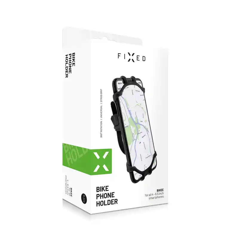 FIXED Bikee Silikon Telefonfäste för Cykel Svart - 8011203