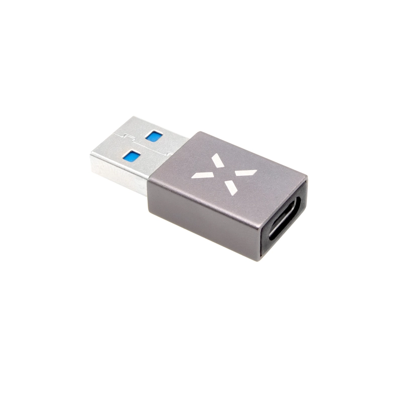 FIXED LINK USB-A Hane till USB-C Hona adapter Grå - 8011750