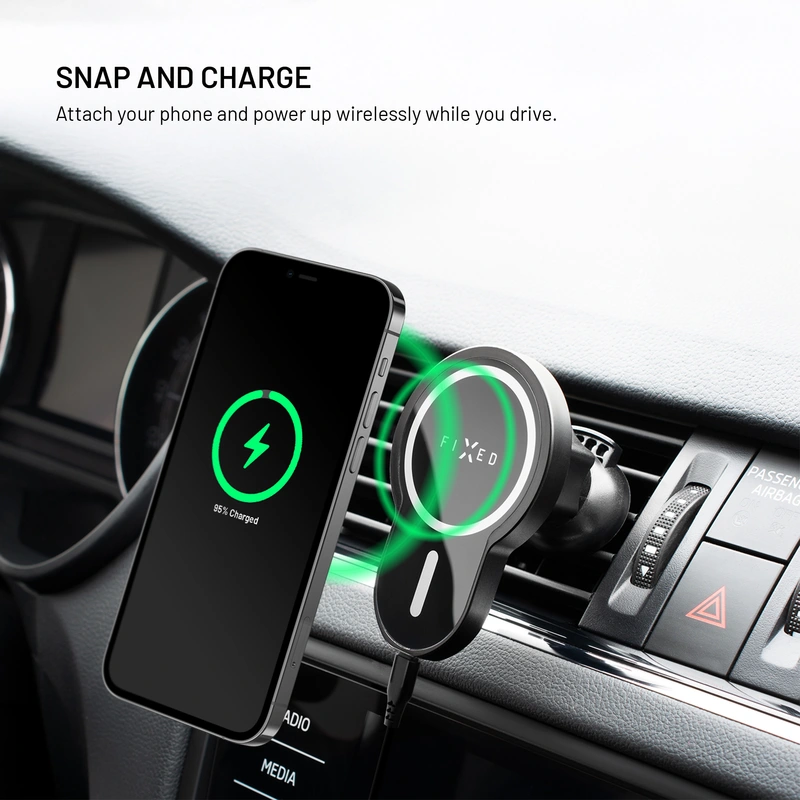 FIXED MagClick 15W Telefonhållare för ventilationsgaller - 8012231