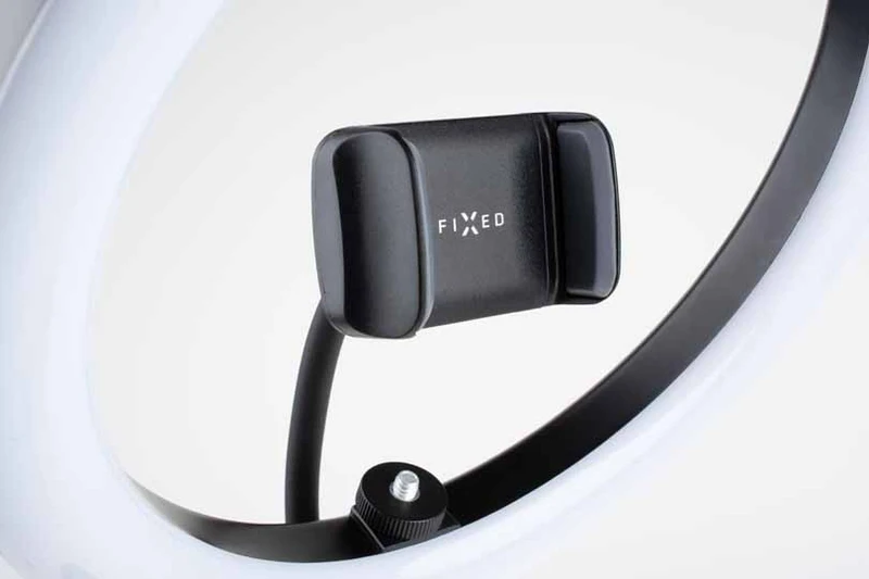 FIXED LED Ring Desktop Tripod med Telefonställ Svart - 8012895