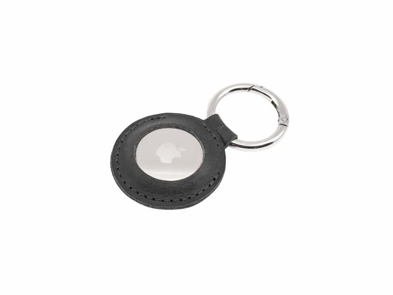FIXED Nyckelringsfodral i äkta läder för AirTag Svart - 8013166