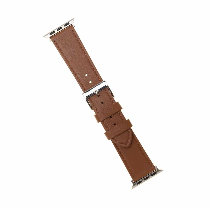 FIXED Äkta läderrem för Apple Watch 42/44/45/49mm Brun - 8013197