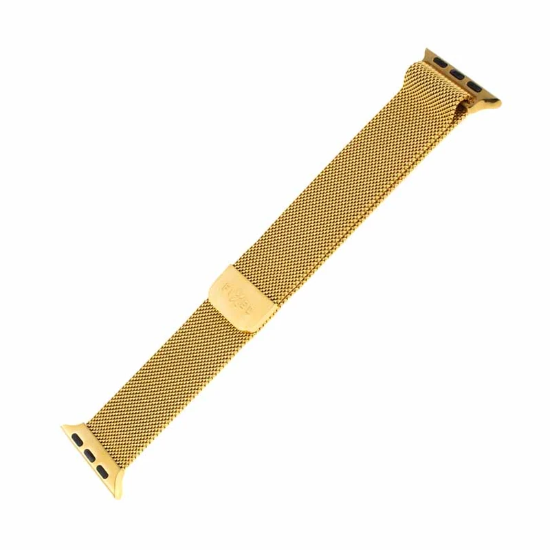 FIXED Mesh metallrem för Apple Watch 42/44/45/49mm Guld - 8013334