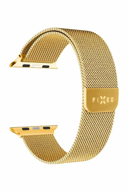 FIXED Mesh metallrem för Apple Watch 42/44/45/49mm Guld - 8013334