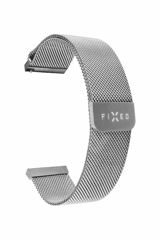 FIXED Mesh metallrem för Smartwatch Universal 22 mm Silv - 8013340
