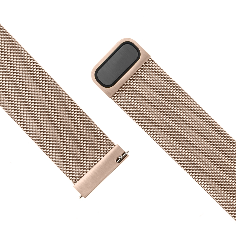 FIXED Mesh metallrem för Smartwatch Universal 22 mm Rosa - 8013343