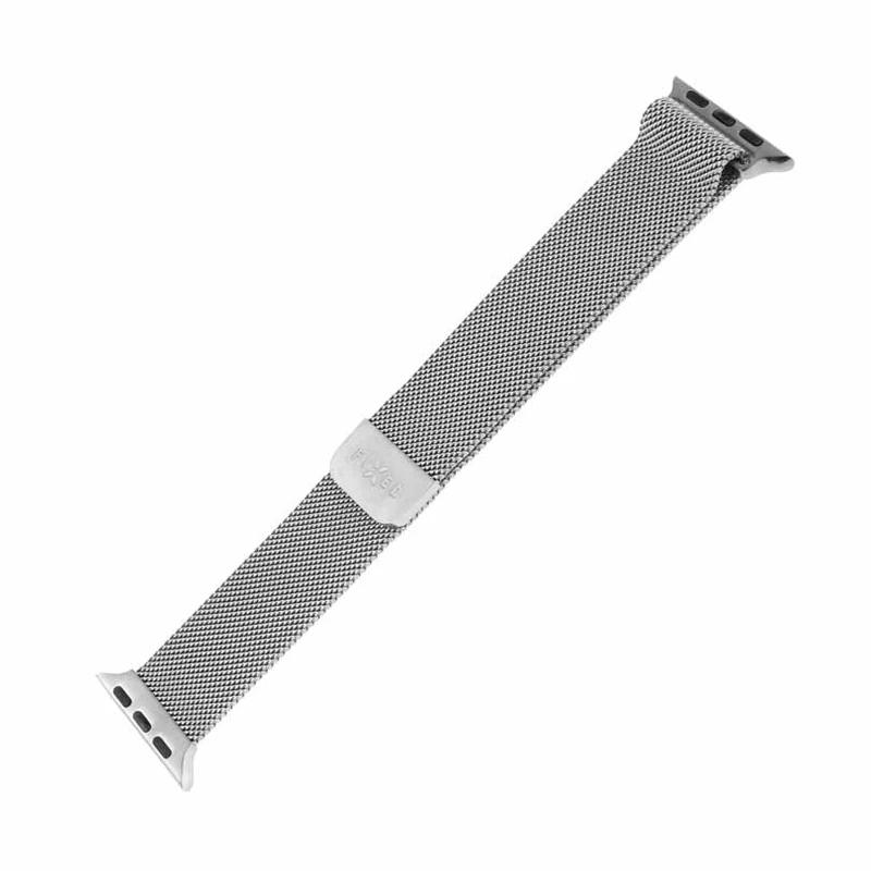 FIXED Mesh metallrem för Apple Watch 42/44/45/49mm Silv. - 8013353