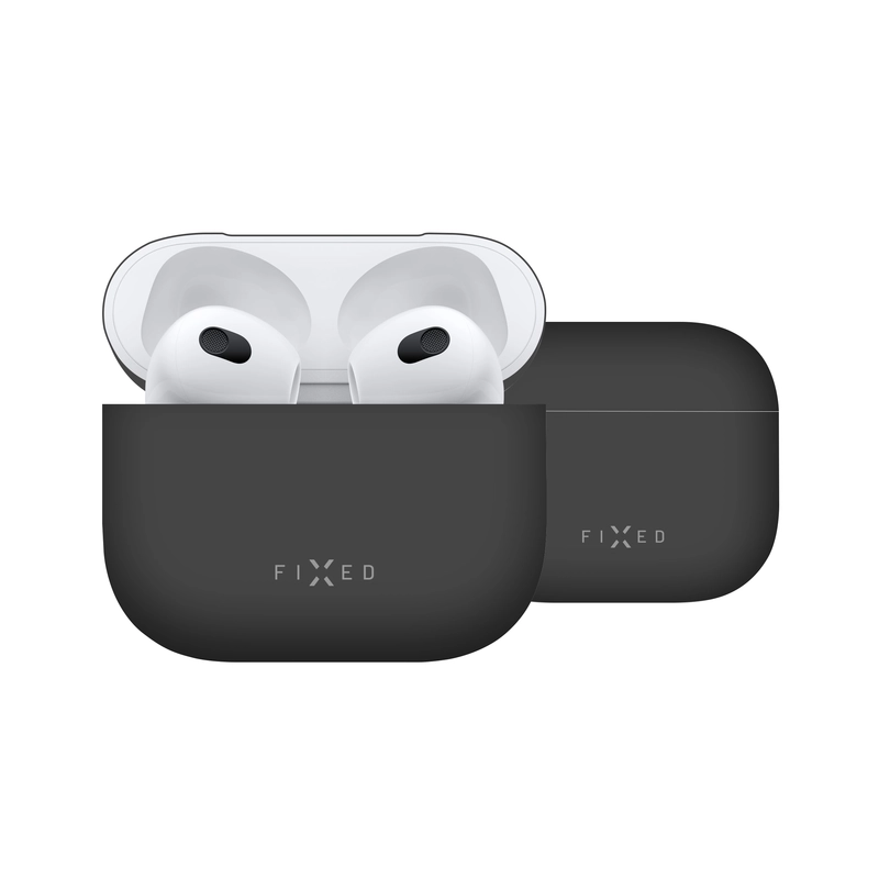 FIXED Silky Silikonofdral för Apple Airpods 3 Svart - 8013510