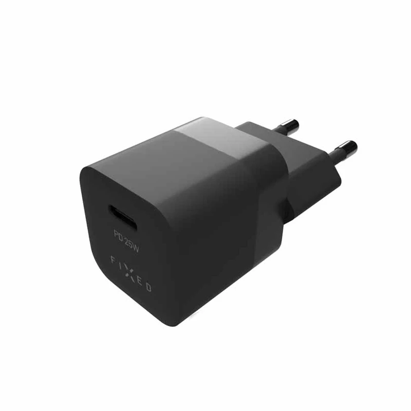 FIXED Super Snabb Mini Hemladdare USB-C PD 25W Svart - 8014586