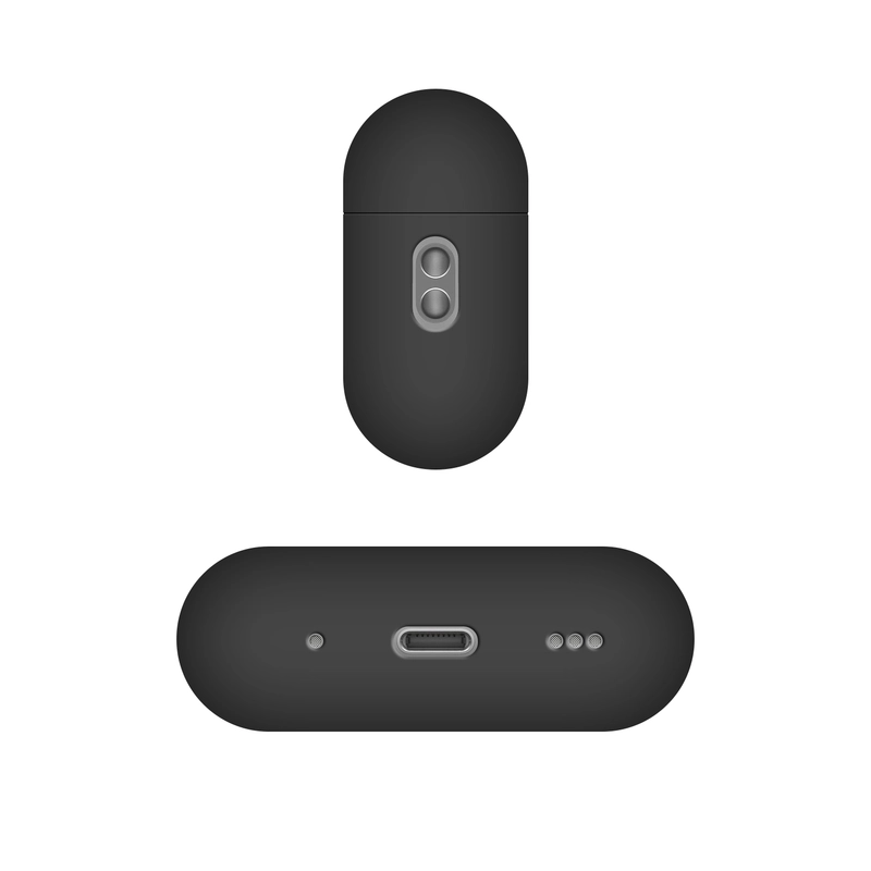 FIXED Silky Silikonofdral för Apple AirPods Pro 2 Svart - 8014666