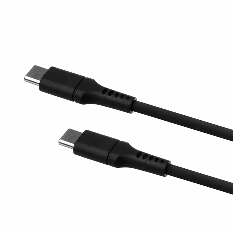 FIXED LIQUID silikonkabel 60W USB-C/C 1.2m Svart - 8014727