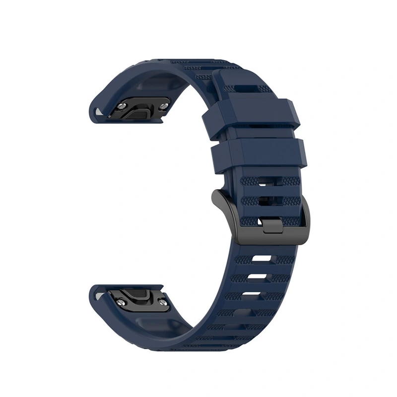 FIXED Silikonrem för Garmin QuickFit 22 mm Mörkblå - 8014969