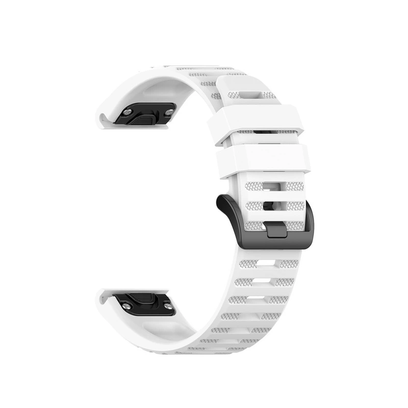 FIXED Silikonrem för Garmin QuickFit 22 mm Vit - 8014970
