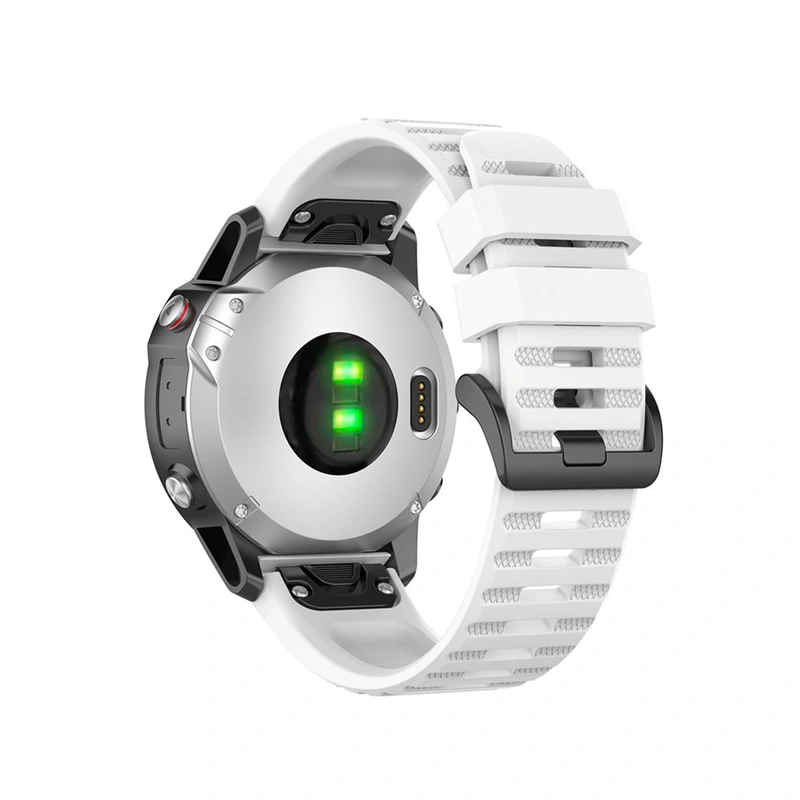 FIXED Silikonrem för Garmin QuickFit 22 mm Vit - 8014970