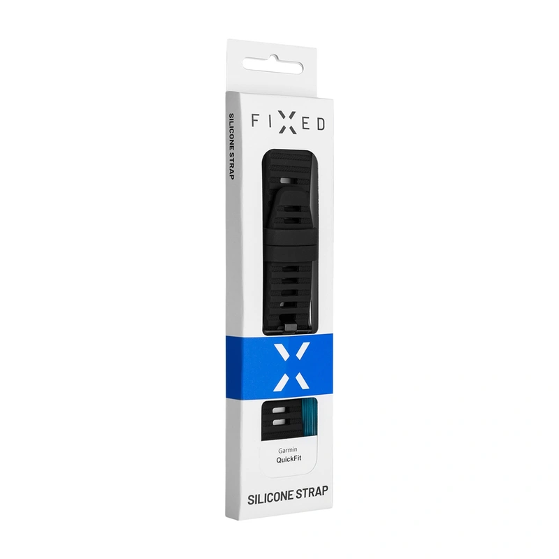 FIXED Silikonrem för Garmin QuickFit 22 mm Vit - 8014970