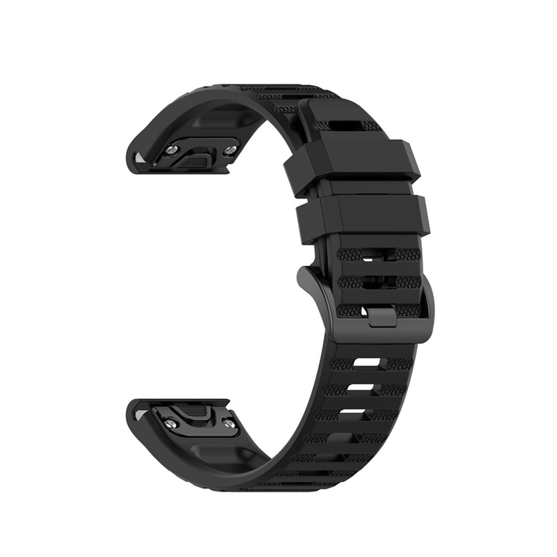 FIXED Silikonrem för Garmin QuickFit 26mm Svart - 8014971