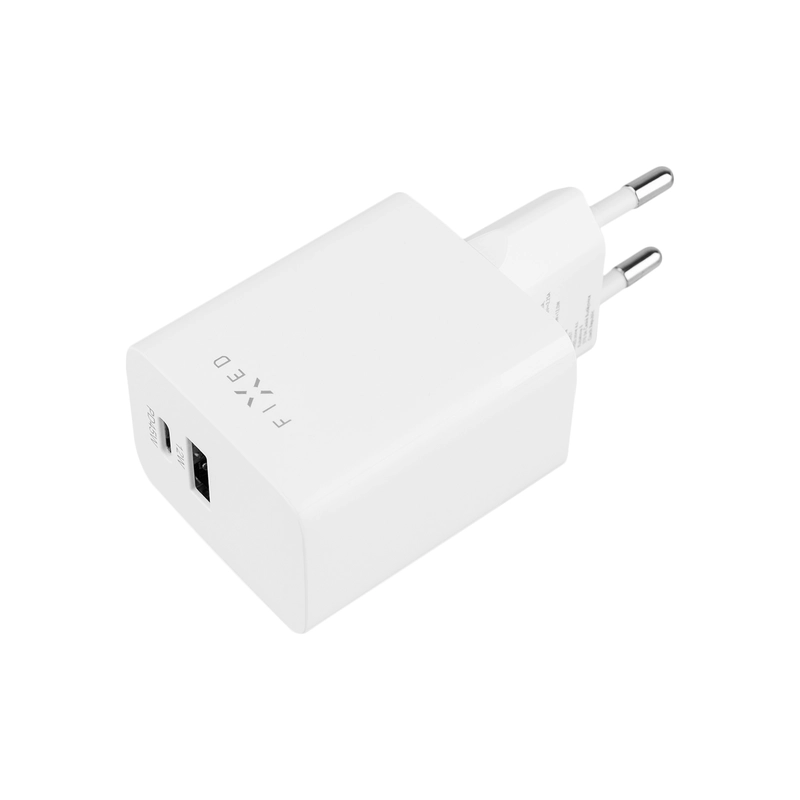 FIXED Super Snabb Mini Hemladdare 45W USB-C PD+USB-A Vit - 8014999