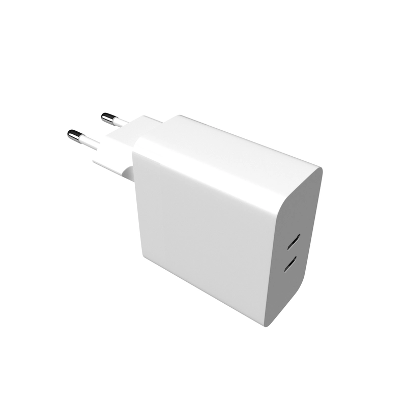 FIXED Supersnabb Hemladdare 65W 2xUSB-C PD 3.0 Vit - 8015001