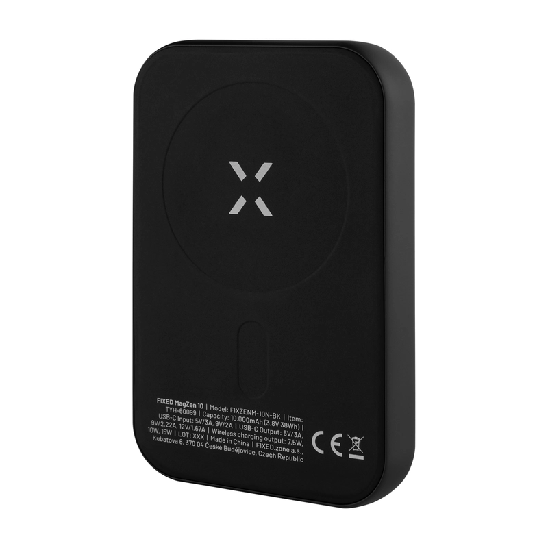 FIXED MagZen Trådlös PD 20W Power Bank 10.000 mAh Svart - 8015172