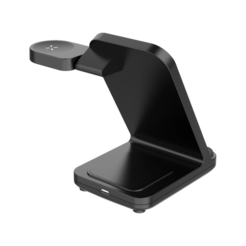 FIXED 3in1 Trådlös Laddstation för Samsung Black - 8015422