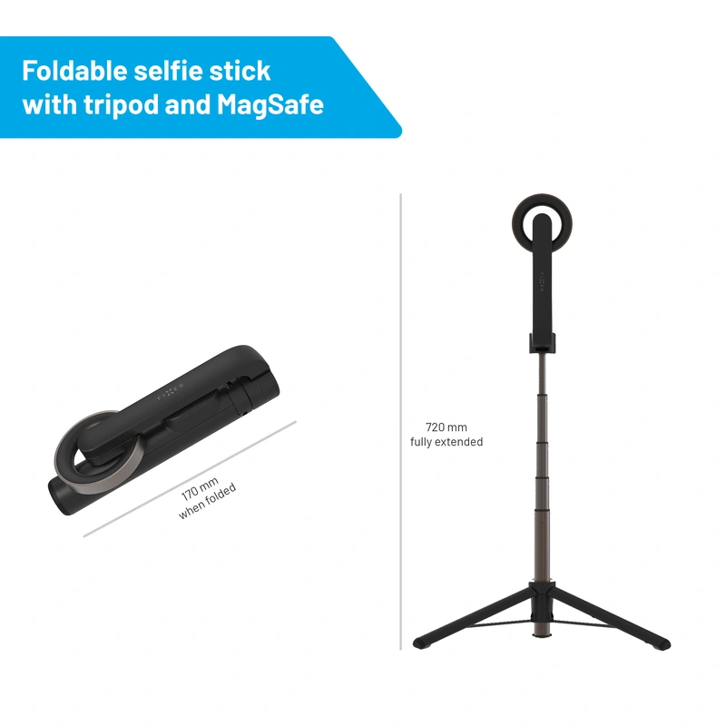 FIXED MagSnap Selfie Stick med stativfunktion Svart - 8015765