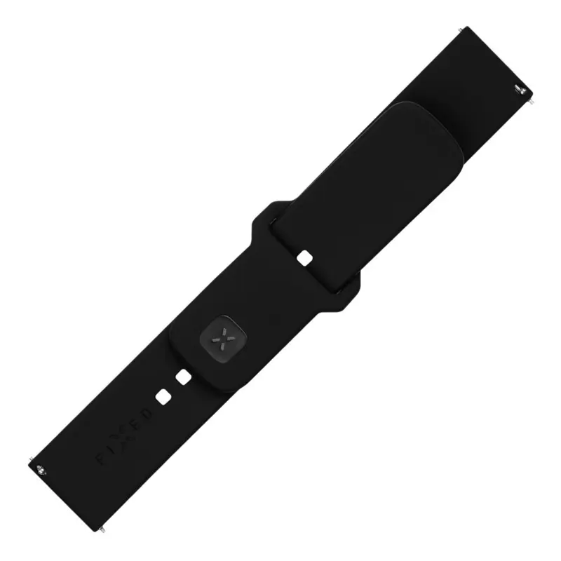 FIXED Silikonrem för Smartwatch Universal 20 mm Svart - 8016122