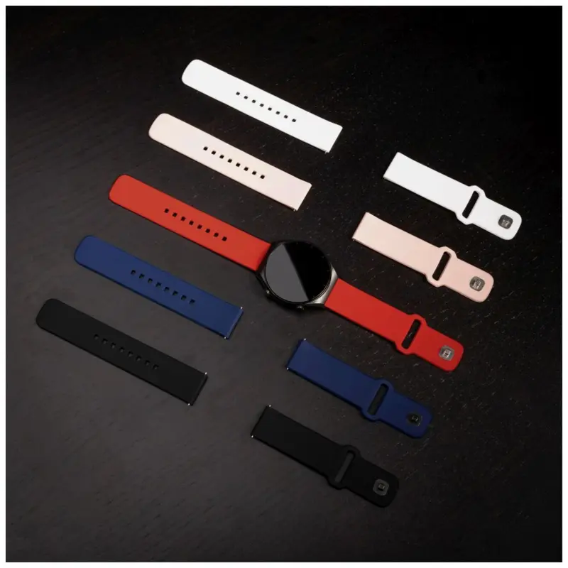 FIXED Silikonrem för Smartwatch Universal 20 mm Blå - 8016123