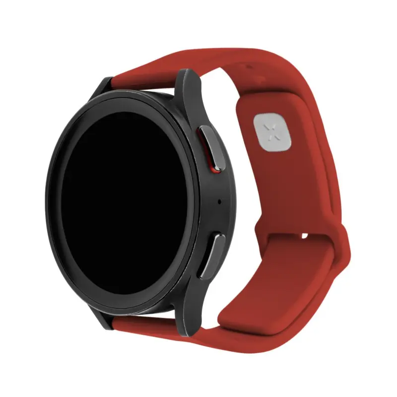 FIXED Silikonrem för Smartwatch Universal 20 mm Röd - 8016124