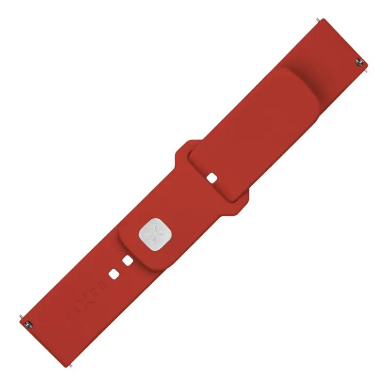 FIXED Silikonrem för Smartwatch Universal 20 mm Röd - 8016124