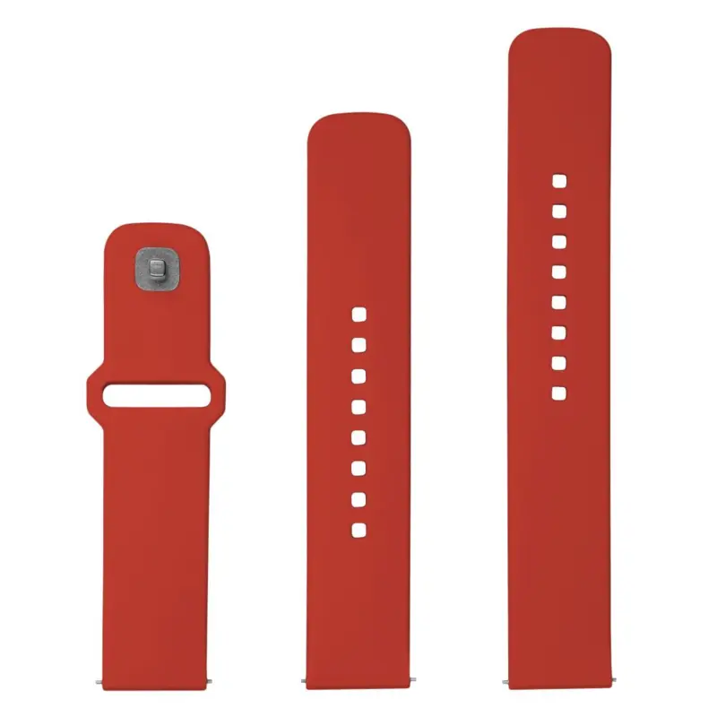 FIXED Silikonrem för Smartwatch Universal 20 mm Röd - 8016124