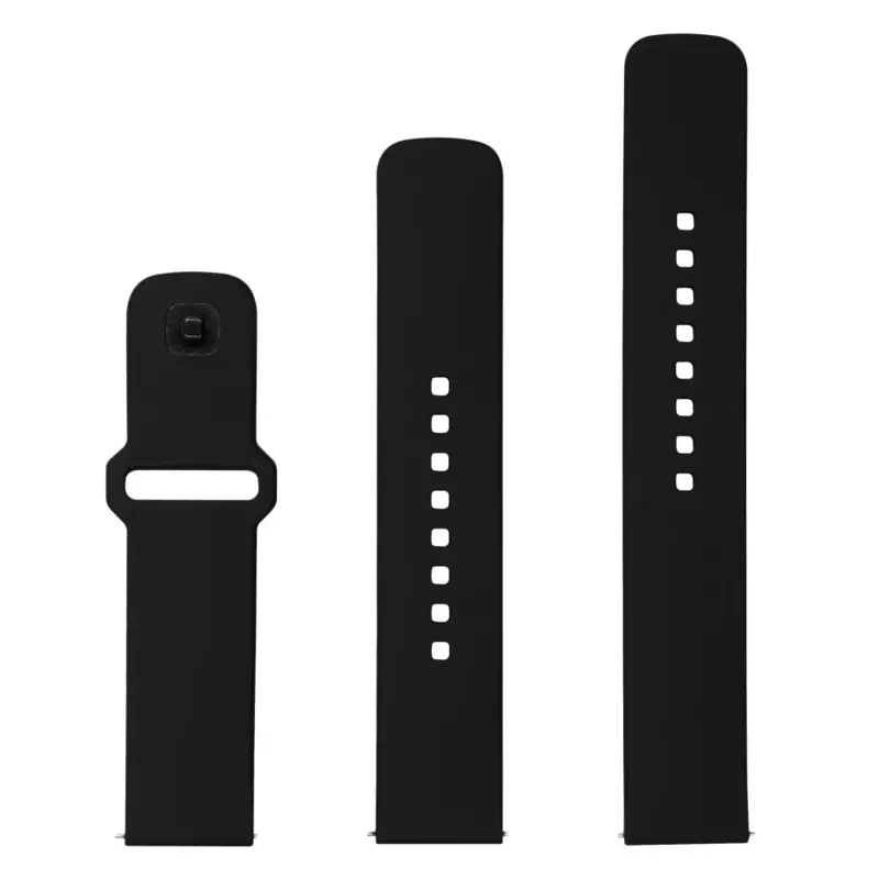 FIXED Silikonrem för Smartwatch Universal 22 mm Svart - 8016127