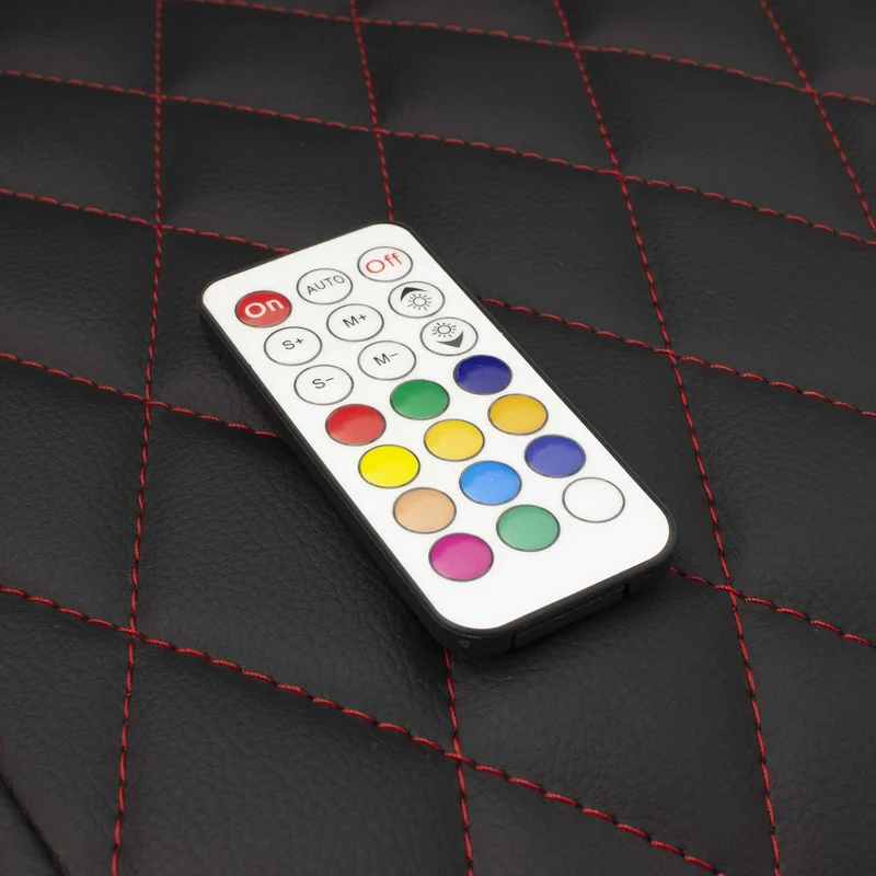 White Shark THUNDERBOLT RGB Belysning Spelstol 120kg Svart/Röd - 2053951