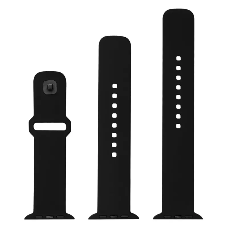 FIXED Silikonrem SET för Apple Watch 42/44/45mm Svart - 8016132