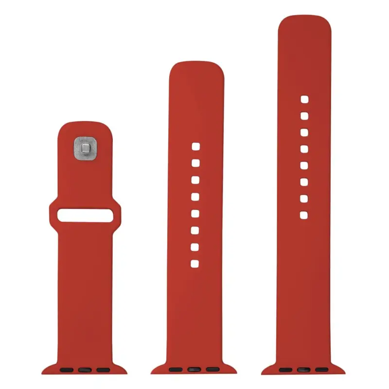 FIXED Silikonrem SET för Apple Watch 38/40/41mm Röd - 8016139