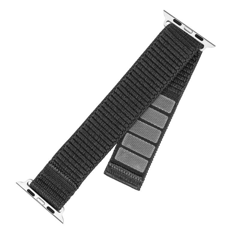 FIXED Nylonrem för Apple Watch 42/44/45mm Mörkgrå - 8016160