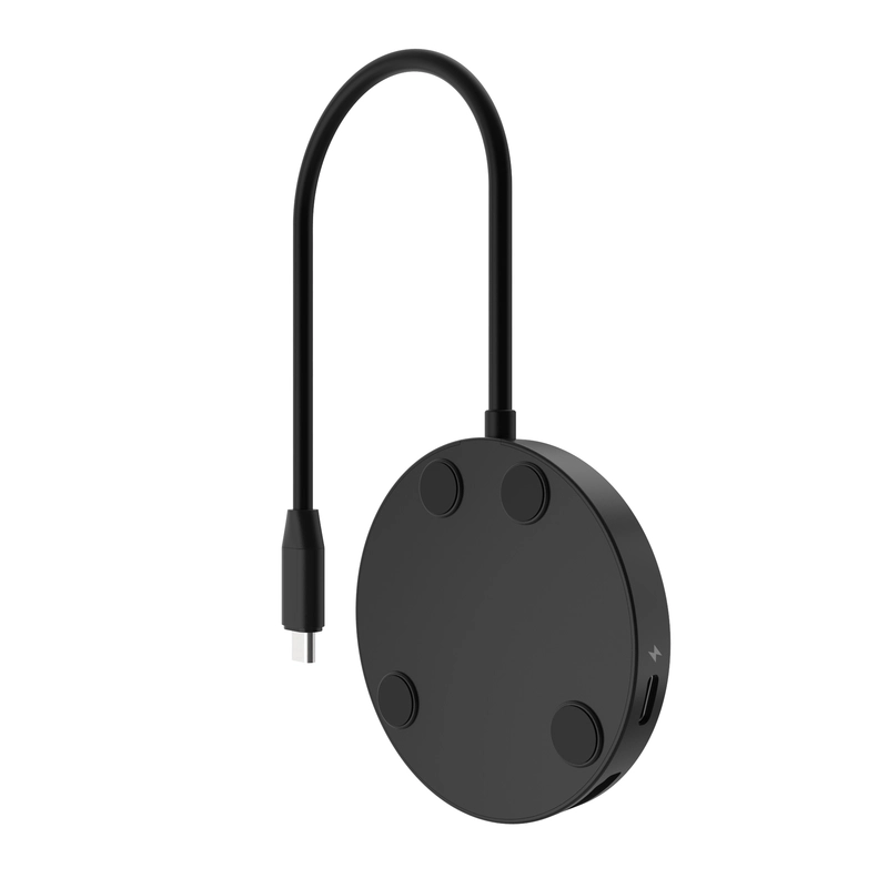 FIXED MagHub 7 i 1 USB-C HUB 4K & trådlös laddning Svart - 8016457