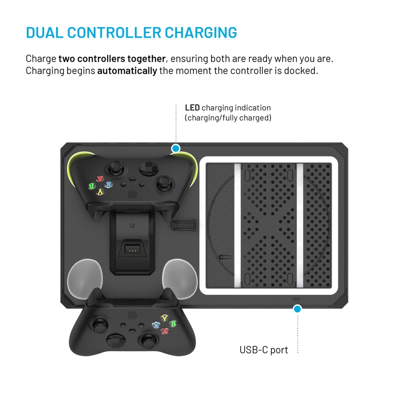 FIXED Docking Station för Xbox Series S/X Svart - 8016549