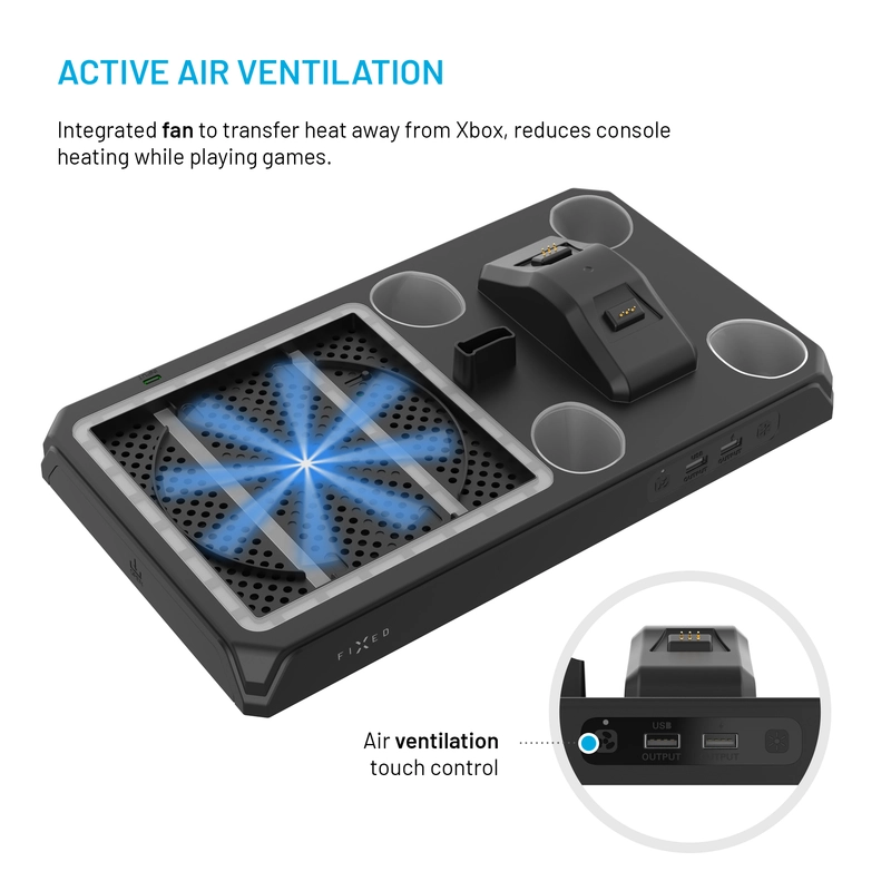 FIXED Docking Station för Xbox Series S/X Svart - 8016549