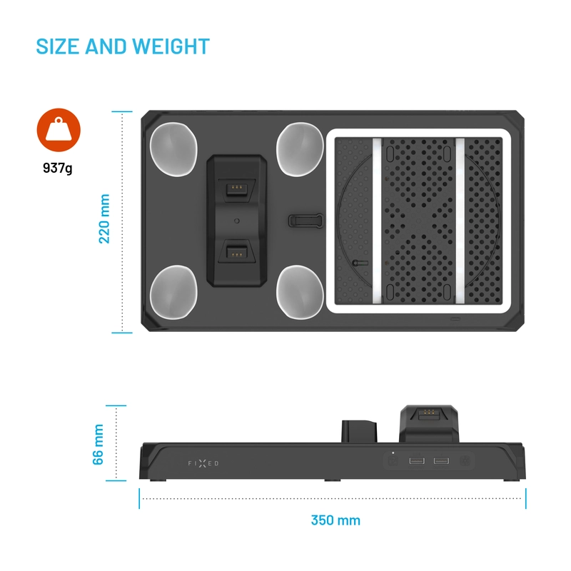 FIXED Docking Station för Xbox Series S/X Svart - 8016549