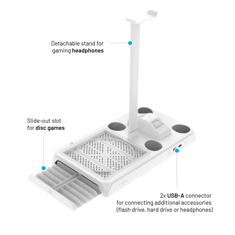 FIXED Docking Station för Xbox Series S/X Vit - 8016550