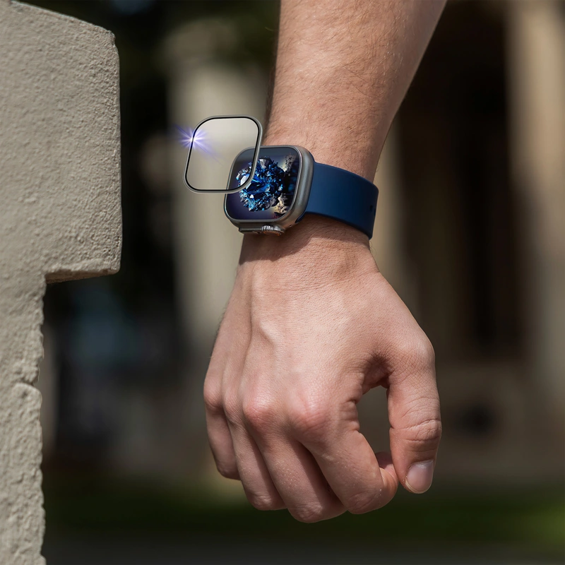 FIXED Safirglas med metallram för Apple Watch Ultra 49mm - 8016730