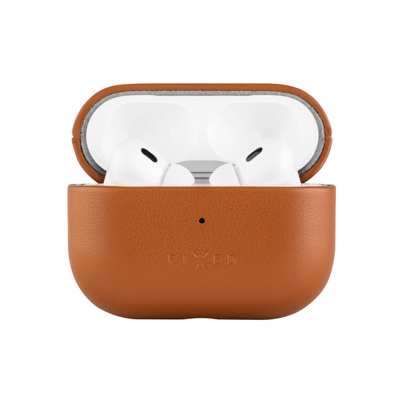 FIXED Äkta läderfodral för Airpods 3 Brun - 8016732